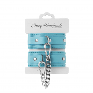 Наручники "Crazy Handmade" тиффани, кожа